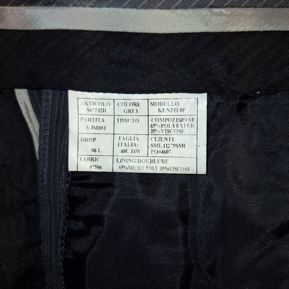 Caravelli Grey Suit 40L (Slim fit) - Picture 4 of 4